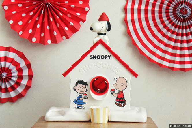 Snoopy On Ice on Make A Gif
